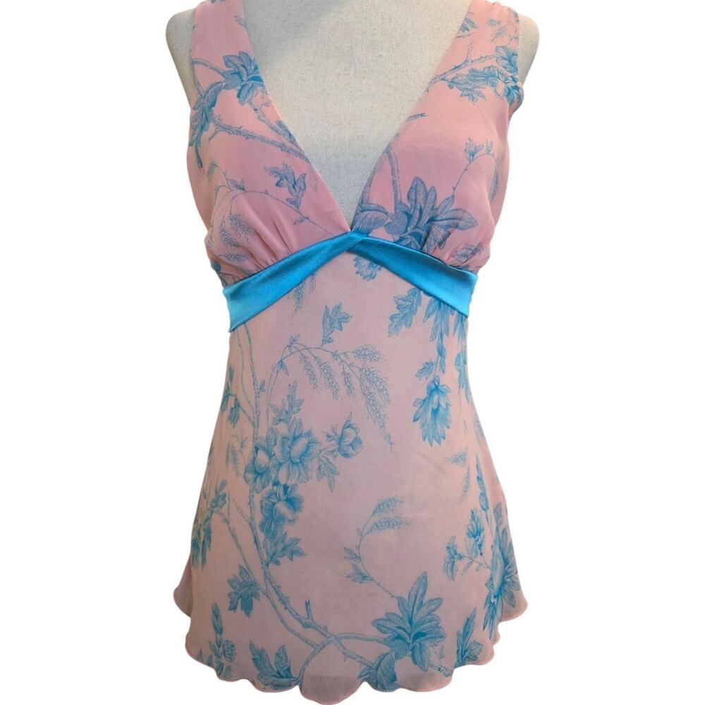 Angelic pastel pink chiffon babydoll
